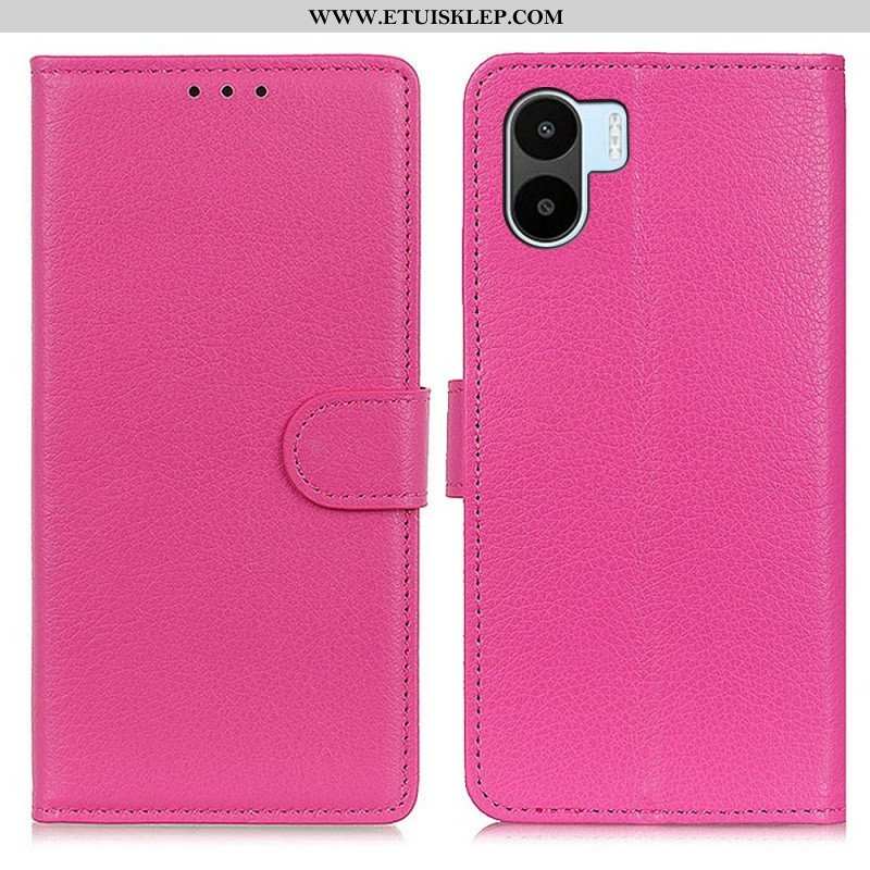 Skórzany Futerał do Xiaomi Redmi A1 Sztuczna Skóra Liczi